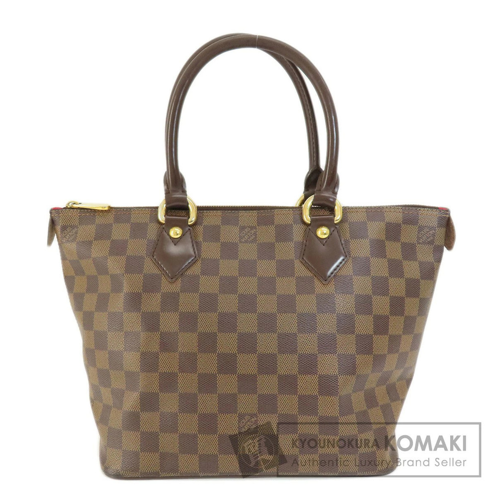 Louis Vuitton Saleya Damier Ebene Brown Tote Bag Canvas